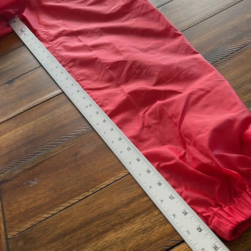 Vintage Ralph Lauren Swishy red track jogger windbreaker nylon pants small 90s - Picture 11 of 16